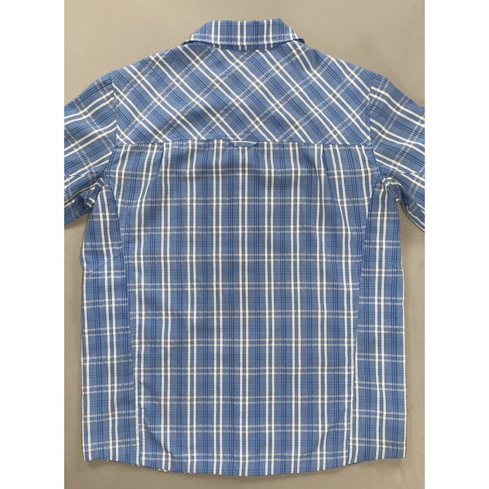 LL Bean Lightweight Vented Seersucker Fishing Shirt w/ Zip Pocket. Womens L Tall - Picture 6 of 7